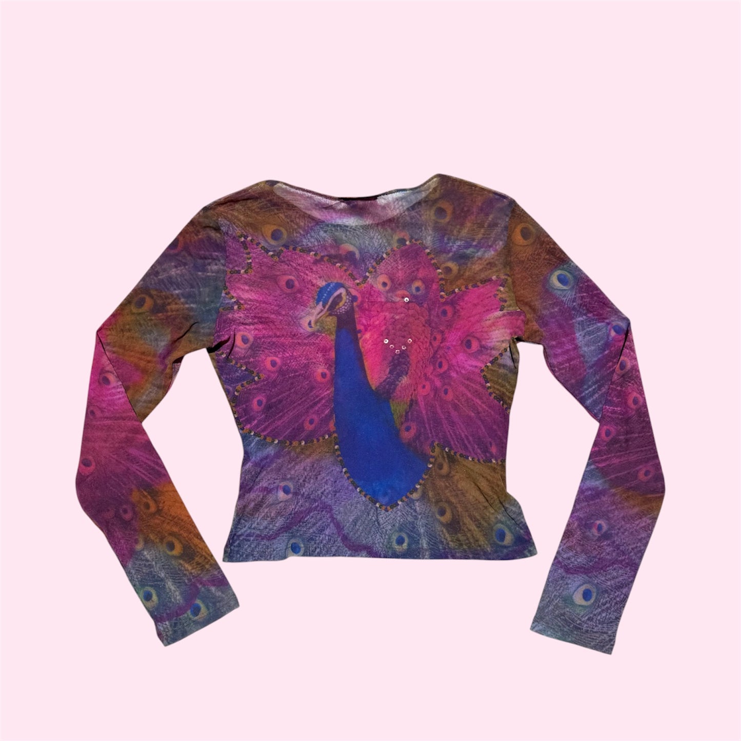 Peacock Mesh Top