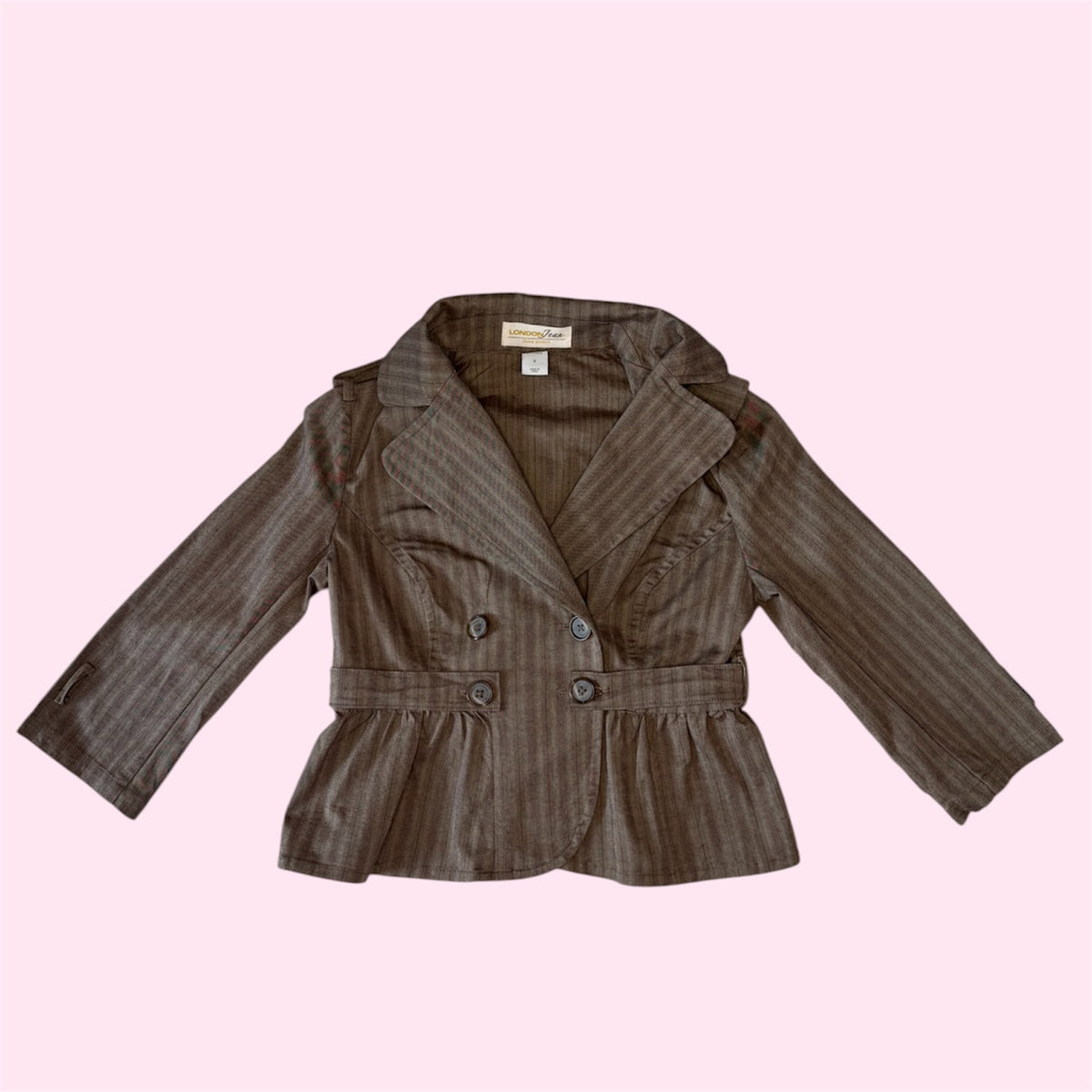 Brown Striped Jacket