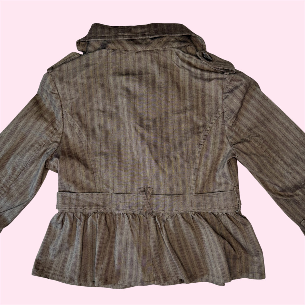 Brown Striped Jacket