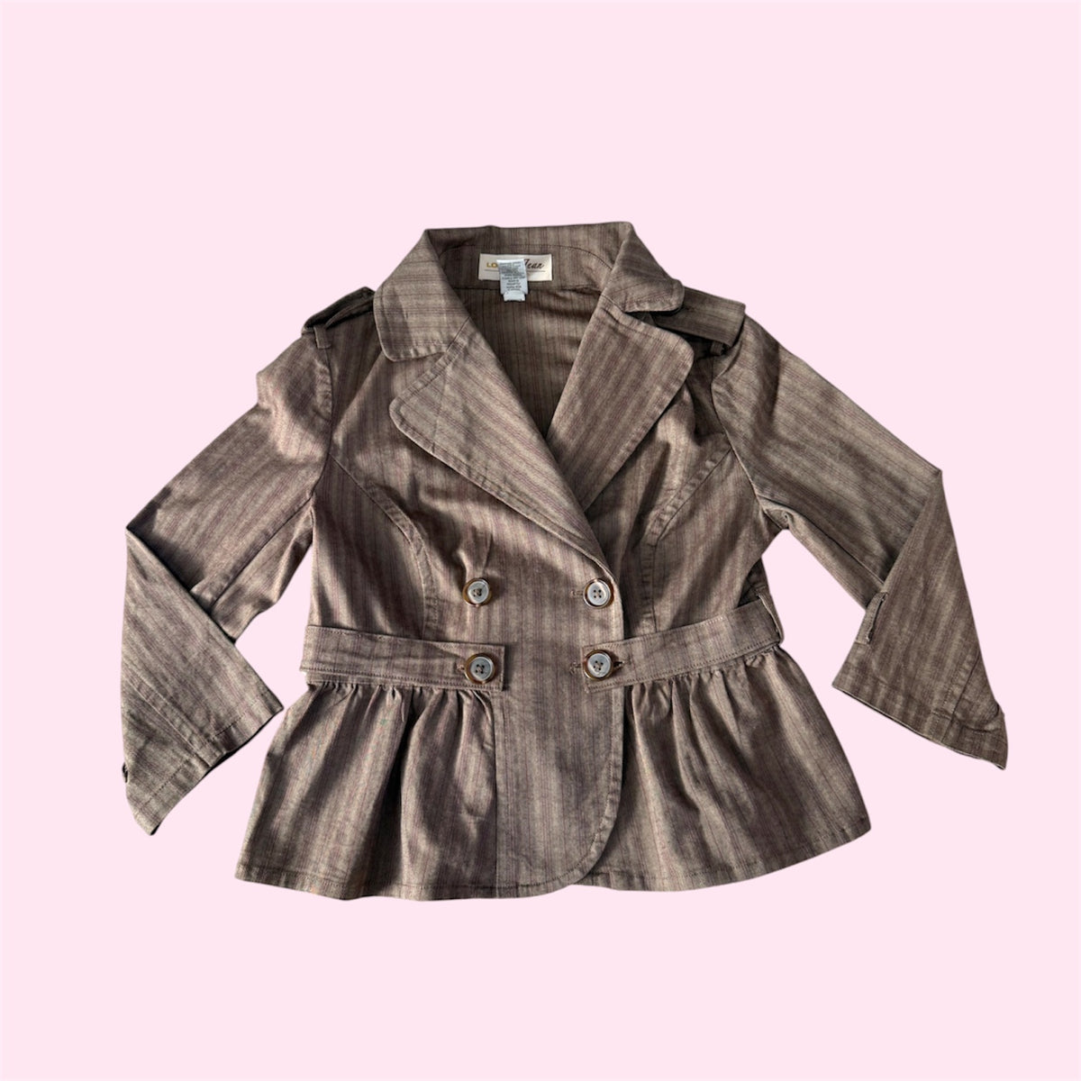 Brown Striped Jacket
